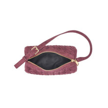 Load image into Gallery viewer, Rose Shoulder Bag: Wine