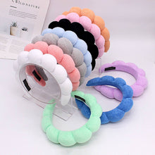 Load image into Gallery viewer, SPA sponge terry scalloped headband for Washing Face Makeup: #32