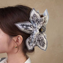 Load image into Gallery viewer, PAISLEY BOHO VINTAGE HAIR CLAW CLIPS | 40H913: Black