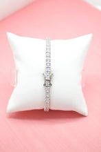 Load image into Gallery viewer, 18K Gold Filled Tennis Bracelet: Rhodium