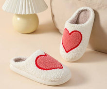 Load image into Gallery viewer, SOFT PLUSH MUSHROOM HEART RAINBOW WARM SLIPPERS | 40SP014: BOW PINK / Medium