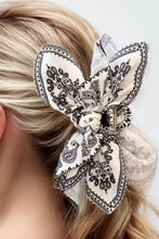 Load image into Gallery viewer, PAISLEY BOHO VINTAGE HAIR CLAW CLIPS | 40H913: Black