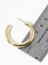 Load image into Gallery viewer, 18K Gold Dipped 35mm Bold Open Hoop Earrings: Gold
