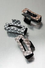 Load image into Gallery viewer, LARGE PLAID HAIR CLAW CLIPS | 40H532: BROWN
