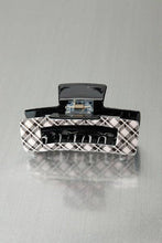 Load image into Gallery viewer, LARGE PLAID HAIR CLAW CLIPS | 40H532: BROWN
