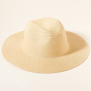 Regular Womens Summer Straw Sun Hat: Brown