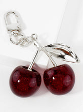 Load image into Gallery viewer, 18K-Gold-Dipped Large Sparkling Cherry Bag Charm: Gold

