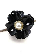 Load image into Gallery viewer, PEARL FLOWER HAIR CLAW CLIPS | 40H496: BROWN
