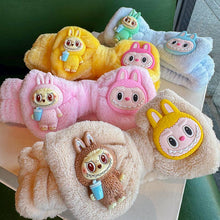 Load image into Gallery viewer, Cute labubu monster wash SPA headband makeup headband: Pink

