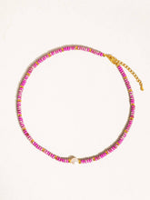Load image into Gallery viewer, Millie Purple Boho Handmade Beaded Pearl Necklace: Purple
