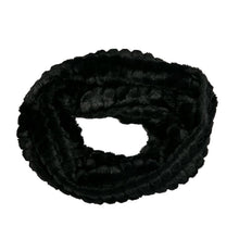 Load image into Gallery viewer, Faux Fur Loop Scarf - Soft and Chic - Fall 2025: Black Chinchilla
