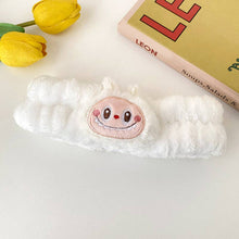 Load image into Gallery viewer, Labubu plush face wash makeup headband SPA headband: Blue 1
