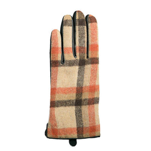 Devin Gloves - 5 Colors - SALE $4.50: Camel Plaid