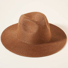 Load image into Gallery viewer, Regular Womens Summer Straw Sun Hat: Brown

