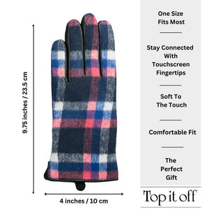 Devin Gloves - 5 Colors - SALE $4.50: Camel Plaid