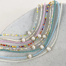 Load image into Gallery viewer, Bohemian Fresh Water Pearl Beaded Necklace: Colorful
