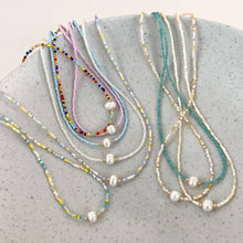 Load image into Gallery viewer, Bohemian Fresh Water Pearl Beaded Necklace: Colorful
