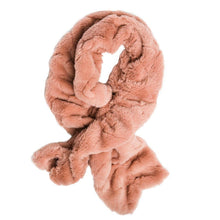 Load image into Gallery viewer, Faux Fur Key Hole Scarf- 4 Colors- Holiday 2023: Black Chinchilla
