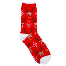 Load image into Gallery viewer, Holiday Socks- 50% off $3 Sale- Christmas 2023: Santa Face
