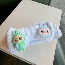 Load image into Gallery viewer, Cute labubu monster wash SPA headband makeup headband: Pink
