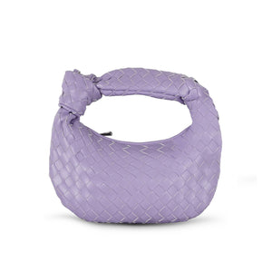 Womens' Woven bag horn knotted handbag Top Handle Bag: Blue