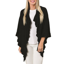 Load image into Gallery viewer, Ava Ruffle Wrap - Holiday 2023: Black
