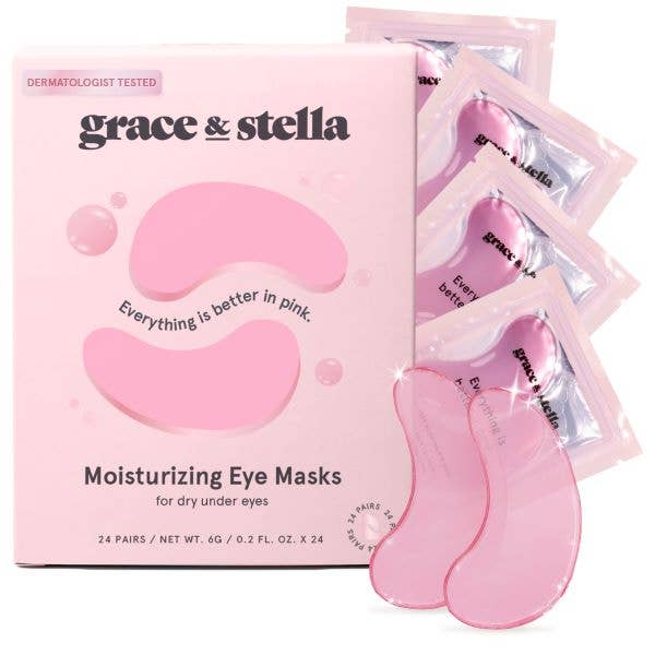 Pink Moisturizing Under Eye Masks (24 pairs): 24 Pairs